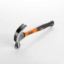 MARTEAU À GRIFFE COURBÉE AMÉRICAIN 450 GR. MANCHE EN FIBRE DE VERRE ALYCO ORANGE